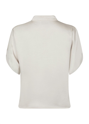 Anelle heavy sateen bluse Pearl Neo Noir 